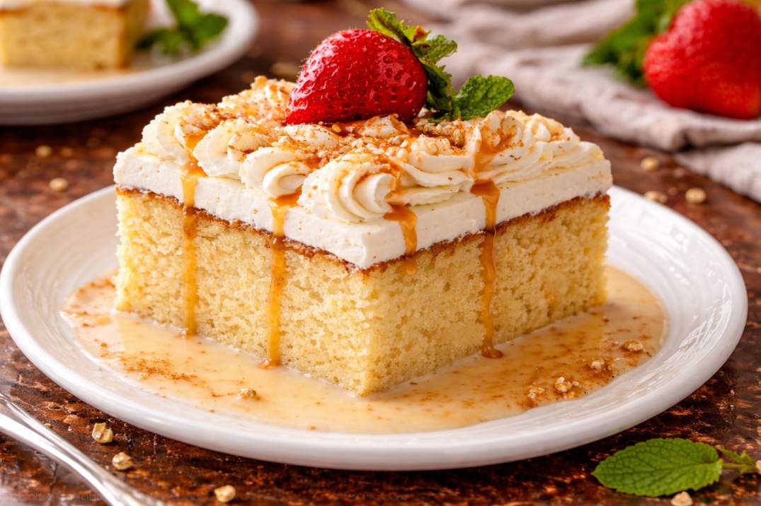 Porciones de tres leches de Beky's Cake en El Progreso